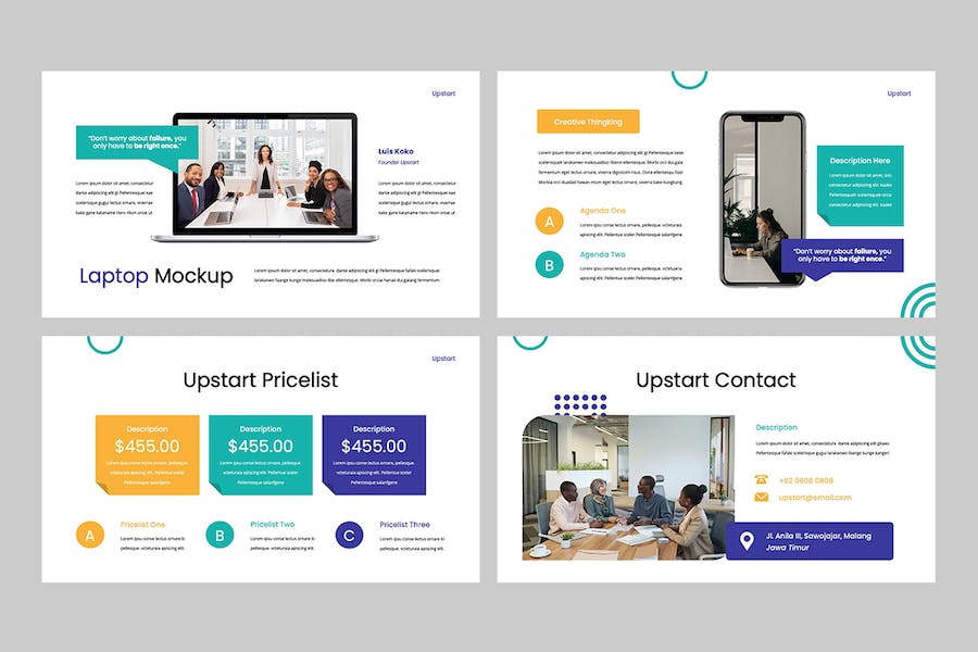 初创企业商务现代keynote模板 - 顶尖PPT