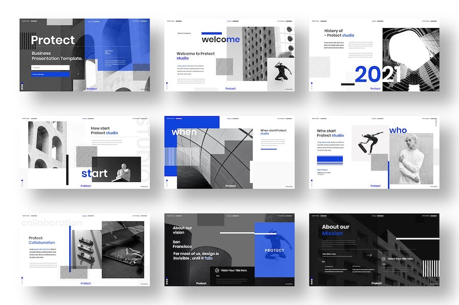 业务保护类展示Keynote模板 - 顶尖PPT