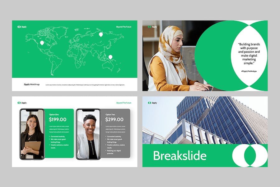 移动应用开发设计方案技术展示推介PPT模板 - 顶尖PPT