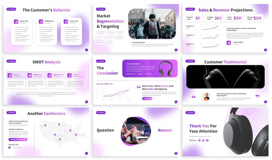 产品展示推广详细参数介绍PPT模板 - 顶尖PPT