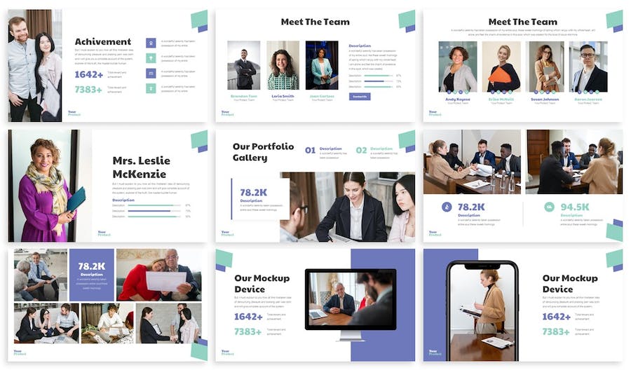 蓝绿色企业合作商业计划年计划总结汇报通用PPT模板 - 顶尖PPT