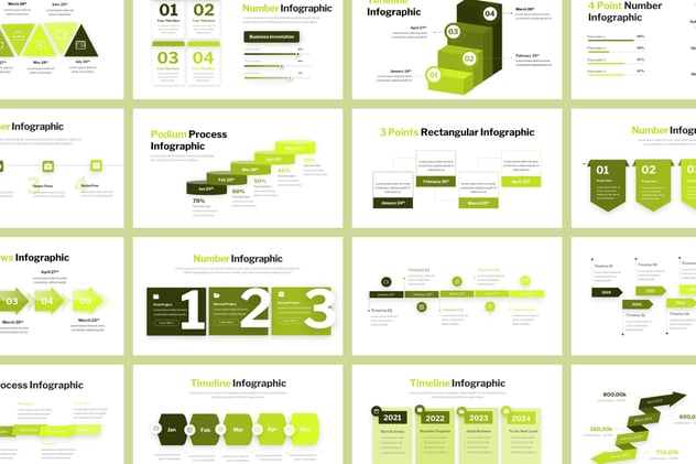 步骤流程图时间轴图形PPT模板 - 顶尖PPT