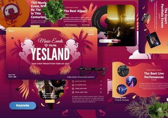 音乐活动策划推广营销方案Keynote模板 - 顶尖PPT