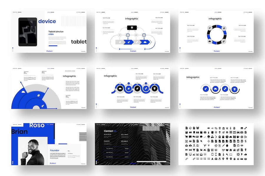 业务保护类展示Keynote模板 - 顶尖PPT
