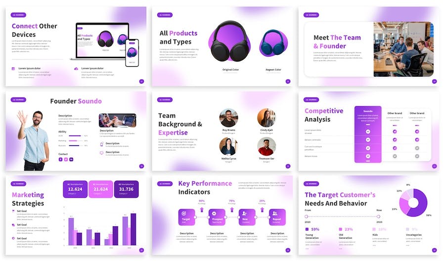 产品展示推广详细参数介绍PPT模板 - 顶尖PPT