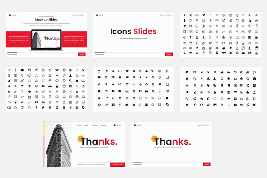 创业企业营销推广品牌建设Keynote模板 - 顶尖PPT