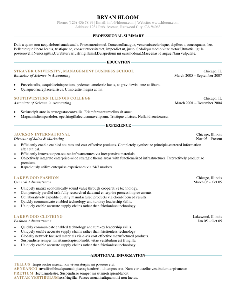 简约文艺英文简历模板 - 顶尖PPT