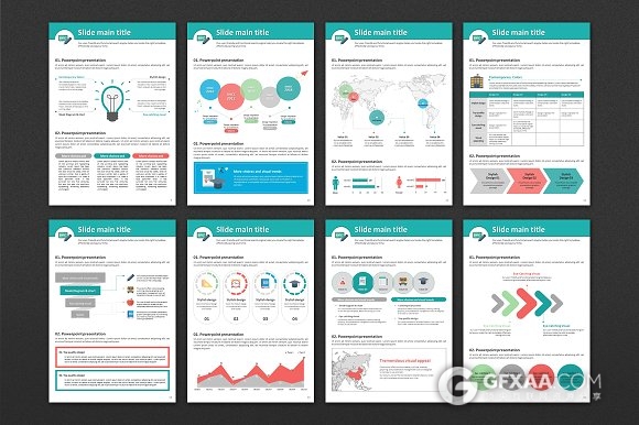 移动设备规格A4尺寸商务总结计划PPT模板 - 顶尖PPT