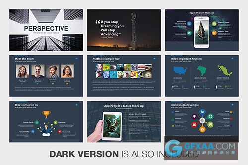 Galau幻灯片模板 - 顶尖PPT