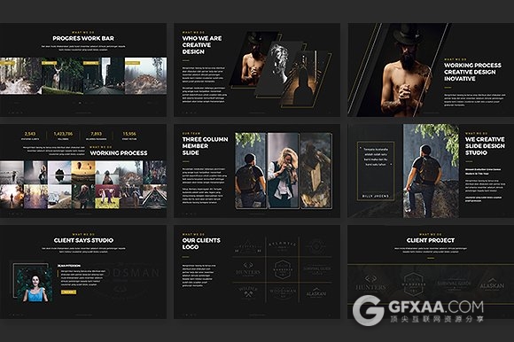 高端大气简约时尚风格PPT模板 - 顶尖PPT