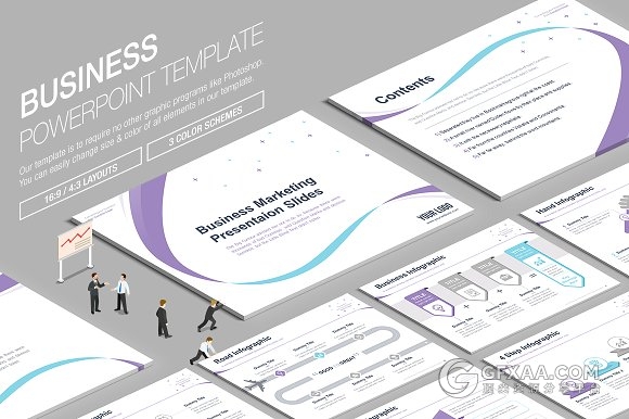 100页创意条形精美PPT模板两种比例规格 - 顶尖PPT