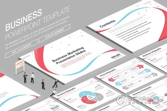 100页创意条形精美PPT模板两种比例规格 - 顶尖PPT