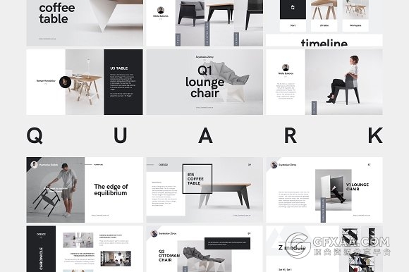 100多页简约文艺风格keynote模板 - 顶尖PPT