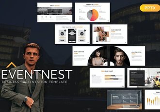 极简风格活动策划业务合作国外PPT模板 - 顶尖PPT