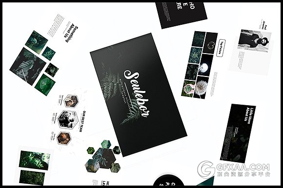 黑白搭配简约文艺风格keynote模板 - 顶尖PPT