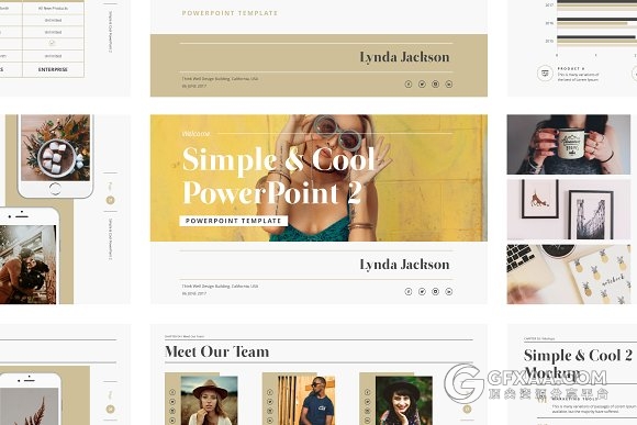 57页简约文艺风格PPT模板 - 顶尖PPT