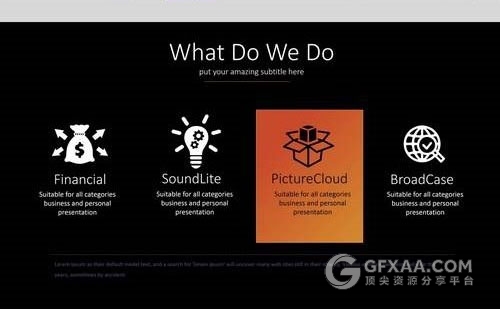 45页黑色工作总结计划商务keynote模板 - 顶尖PPT