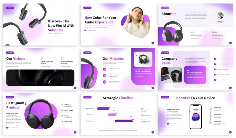 产品展示推广详细参数介绍PPT模板 - 顶尖PPT