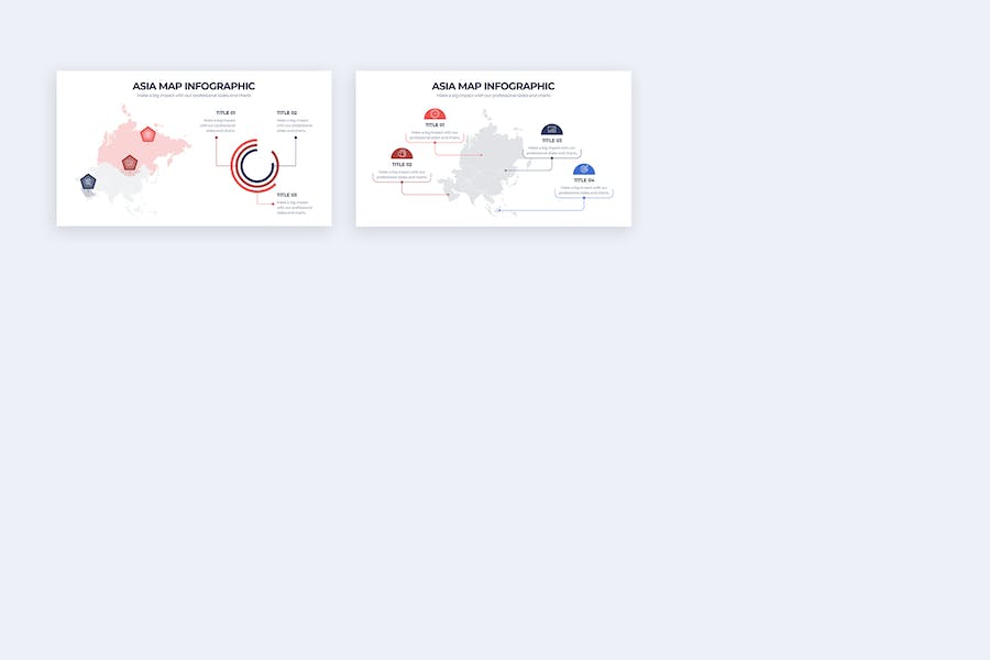 亚洲整体板块地图PPT模板 - 顶尖PPT