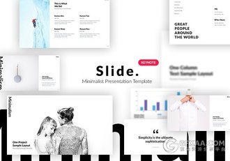 42页简约文艺范keynote模板 - 顶尖PPT