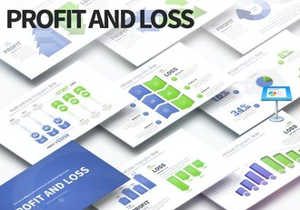 数据升降对比信息图形keynote模板 - 顶尖PPT