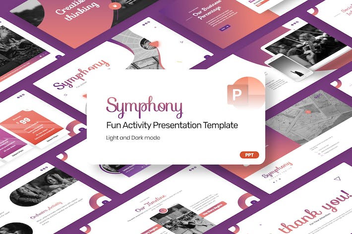 交响乐演奏现场音乐活动策划PPT模板 - 顶尖PPT