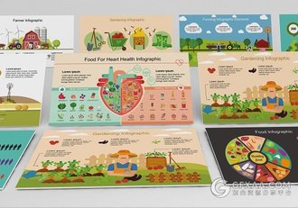 卡通风格食物营养健康搭配PPT模板 - 顶尖PPT