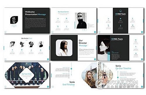 简约时尚杂志风格PPT模板 - 顶尖PPT