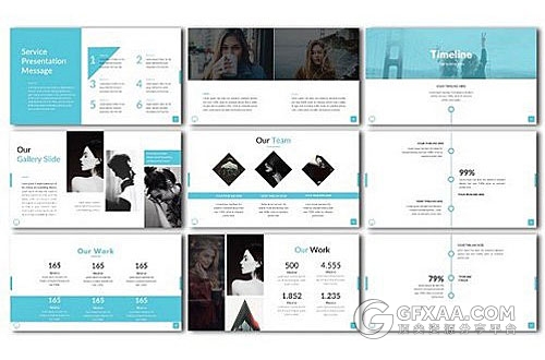 简约时尚杂志风格PPT模板 - 顶尖PPT