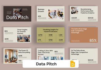 视觉数据展示推介方案PPT模板 - 顶尖PPT