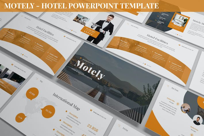 酒店品牌推广宣传PPT模板 - 顶尖PPT