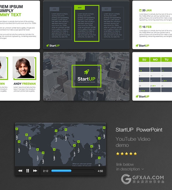 7种配色商务多用途PPT模板 - 顶尖PPT