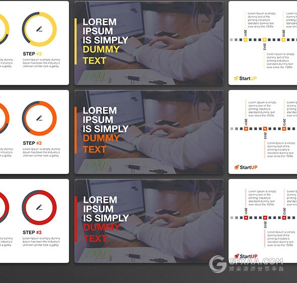 7种配色商务多用途PPT模板 - 顶尖PPT