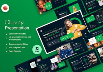 慈善项目介绍公益活动宣传PPT模板 - 顶尖PPT