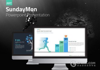 三种配色70多页公司团队介绍PPT模板 - 顶尖PPT