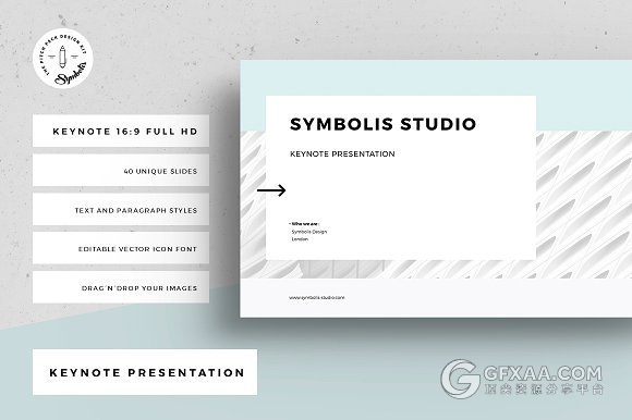 40多页简约文艺极简风格keynote模板 - 顶尖PPT