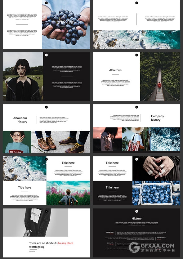 114页简约大气流行杂志风格PPT模板 - 顶尖PPT