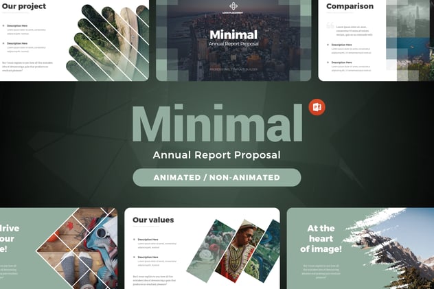 公司年度报告提案信息图形地图PPT模板 - 顶尖PPT