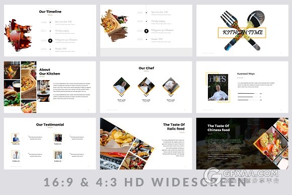 美味食物主题风格keynote模板 - 顶尖PPT