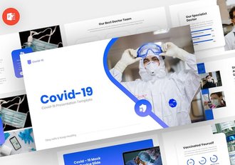 Covid19新冠病毒防护治疗支原体肺炎医学行业PPT模板 - 顶尖PPT