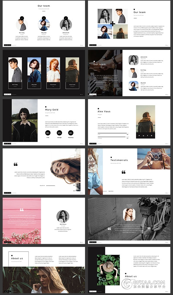 90页极简文艺风格多用途PPT模板 - 顶尖PPT