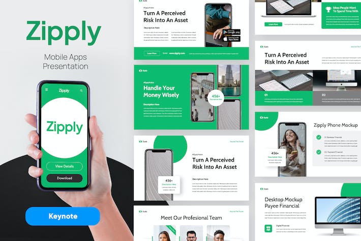 移动应用开发讲述展示技术方案实现Keynote模板 - 顶尖PPT