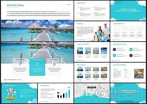旅游度假介绍keynote模板 - 顶尖PPT