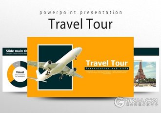 旅游行业统计分析PPT模板 - 顶尖PPT