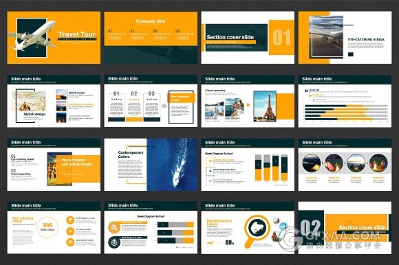 旅游行业统计分析PPT模板 - 顶尖PPT