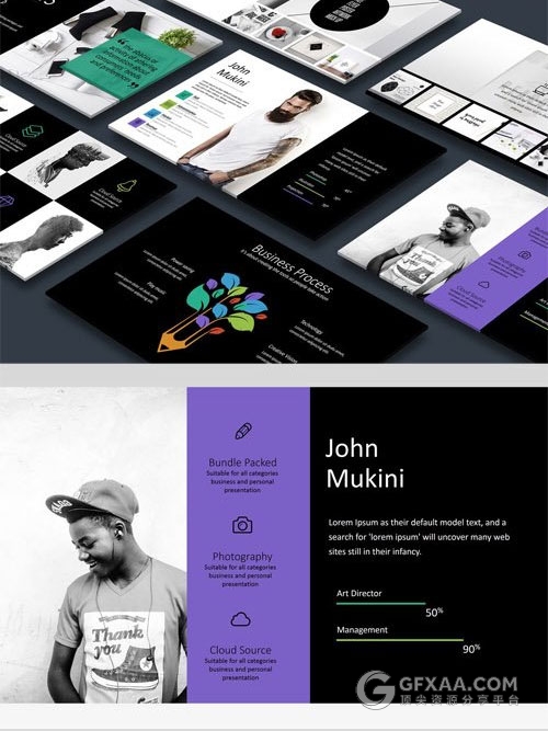 90页精美图形图表设计商务PPT模板 - 顶尖PPT