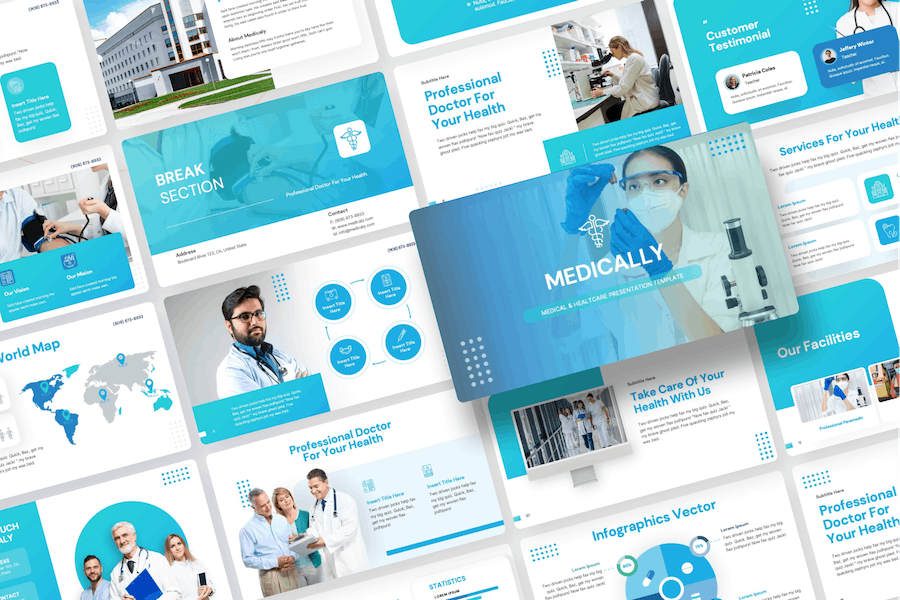 医学医疗保健PPT模板 - 顶尖PPT