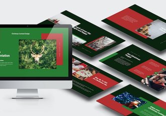 圣诞节活动推广营销宣传Keynote模板 - 顶尖PPT