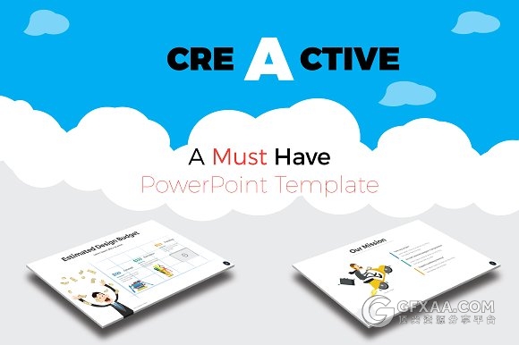 100页卡通图形人物多用途PPT模板 - 顶尖PPT