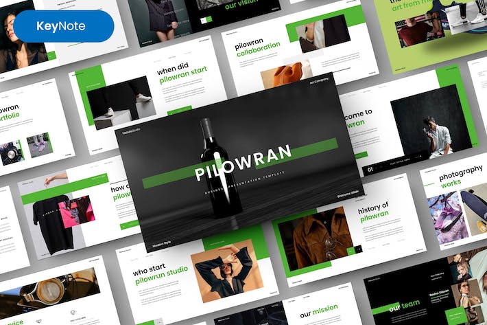 业务合作项目投资商业商务风格keynote模板 - 顶尖PPT